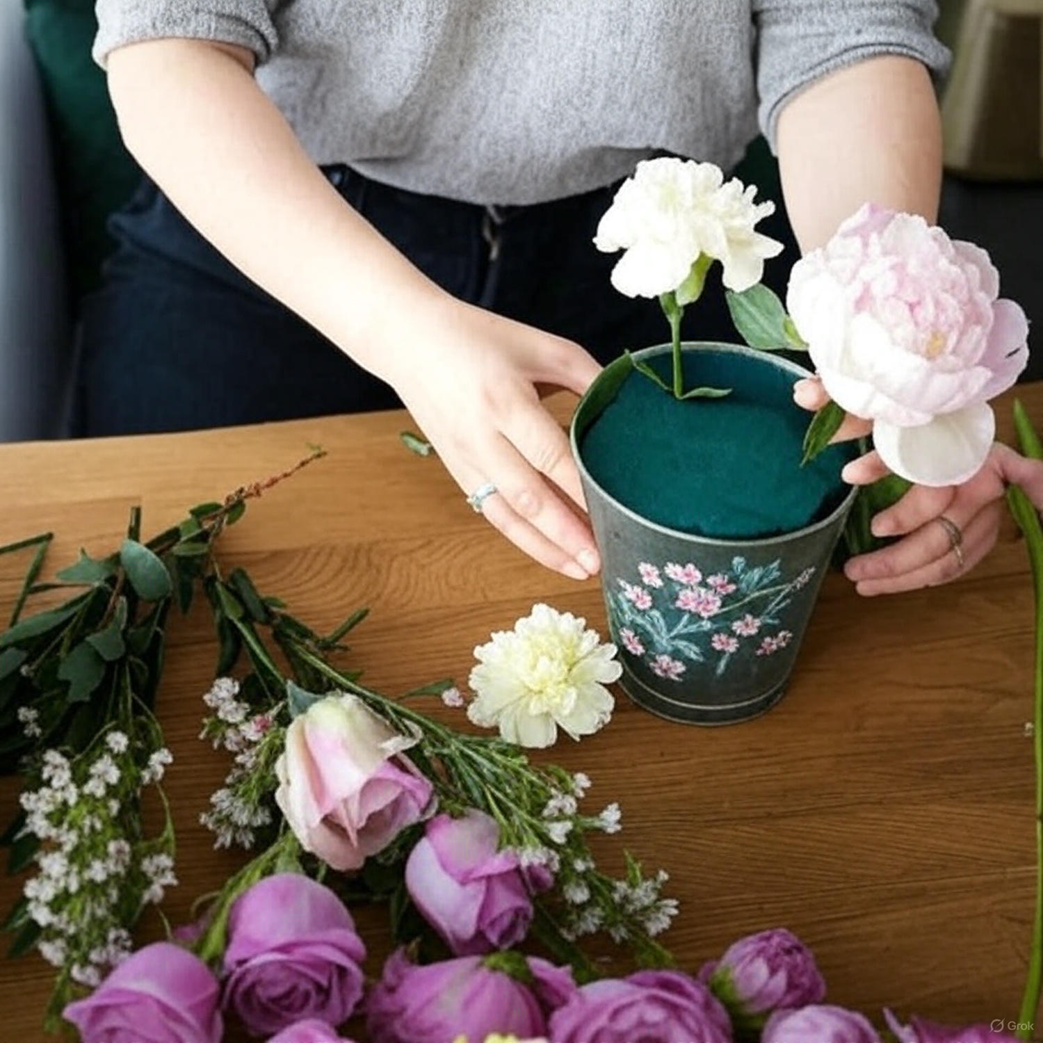 Arreglo floral con esponja Vidaflor